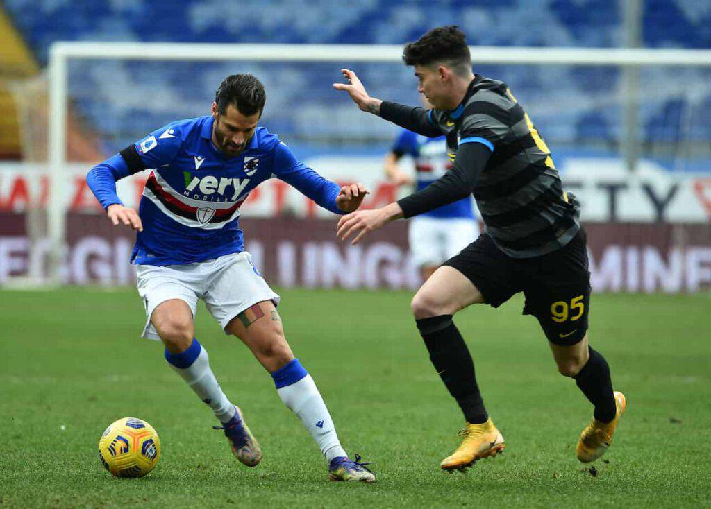 Sampdoria-Inter, Conte rammaricato (Getty Images)