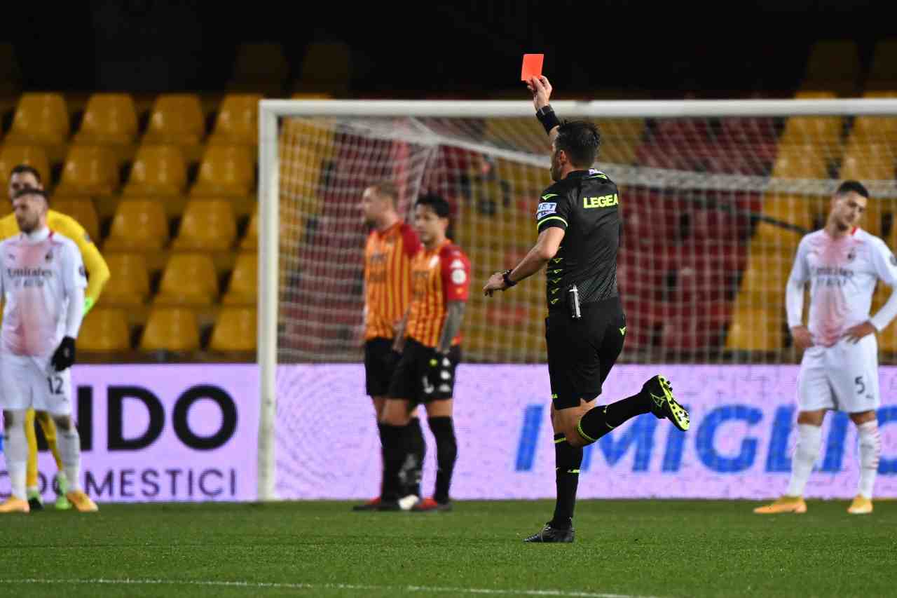 Moviola Benevento-Milan: rigore per i rossoneri, rosso a Tonali. L'analisi