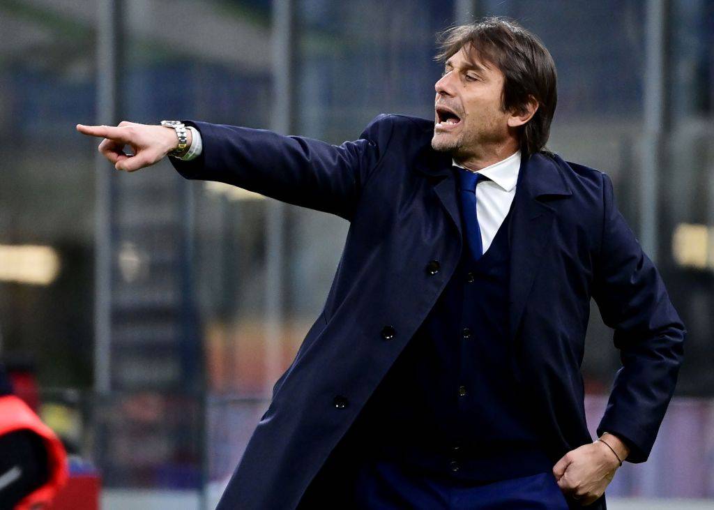 Inter-Atalanta, Conte battibecco con l'arbitro (Getty Images)