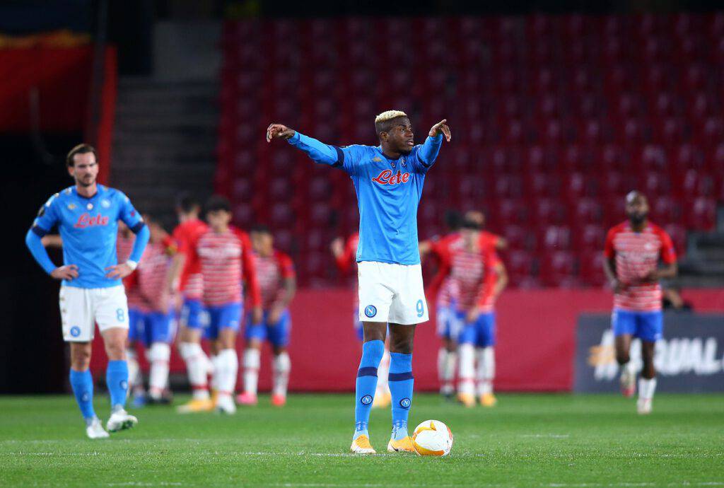 Granada-Napoli tifosi social