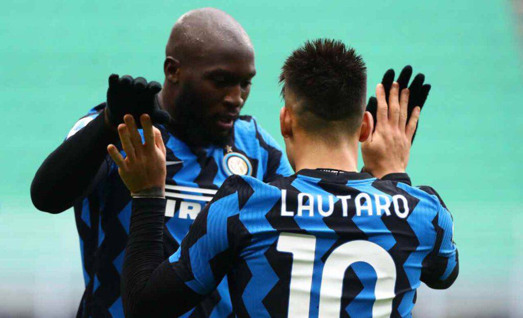 Milan-Inter, Lautaro e Lukaku coppia d'oro (Getty Images)