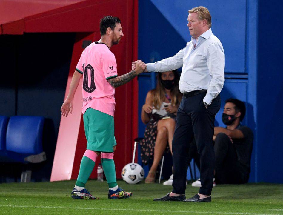 Messi Koeman Barcellona