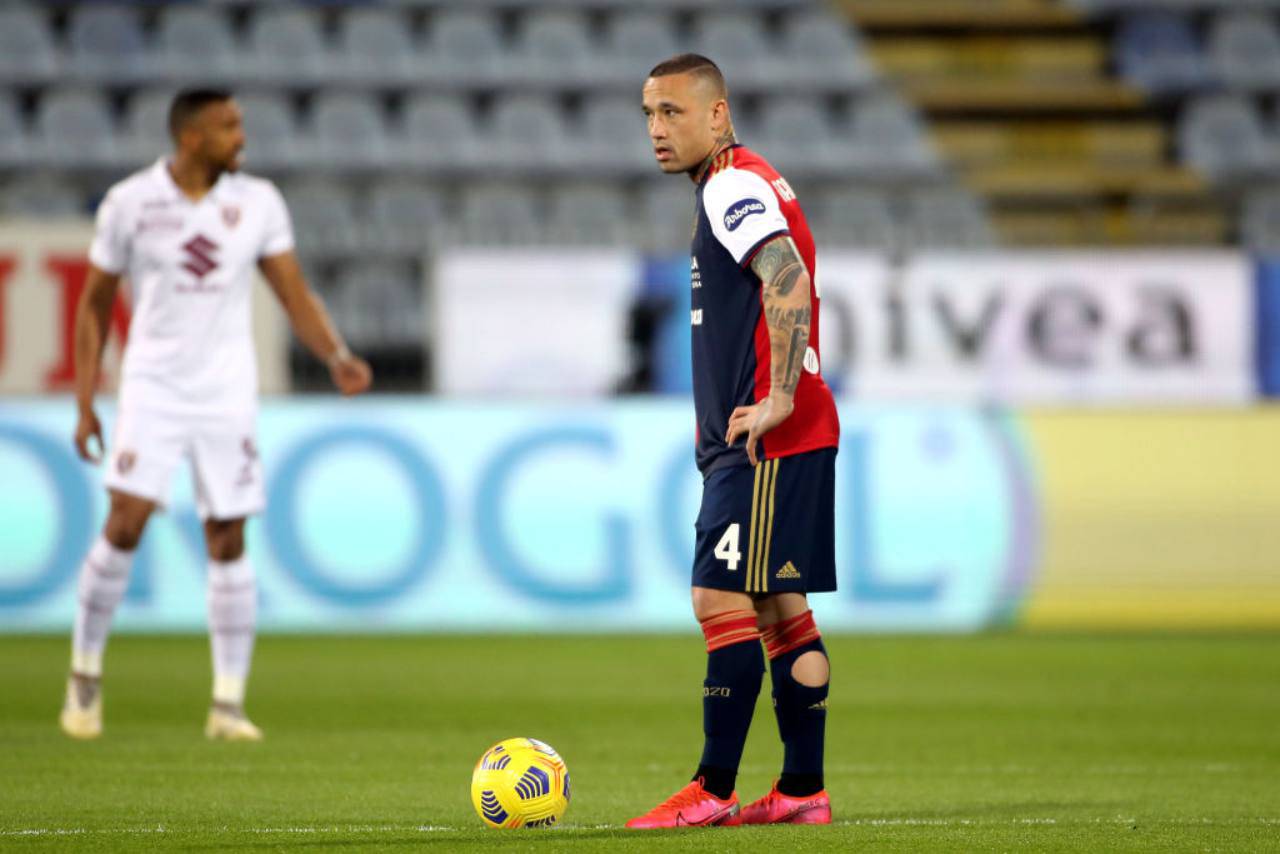 Cagliari Nainggolan Covid tamponi negativi