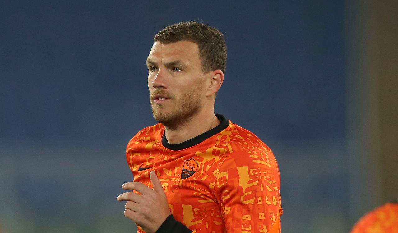 Roma infortunio Dzeko recupero