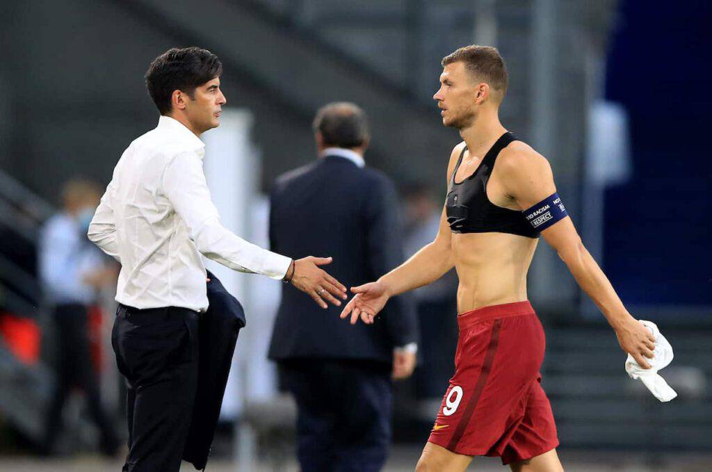 Roma, striscione per Dzeko e Fonseca (Getty Images)