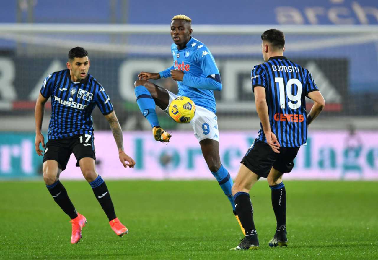 Osimhen infortunio Atalanta Napoli 