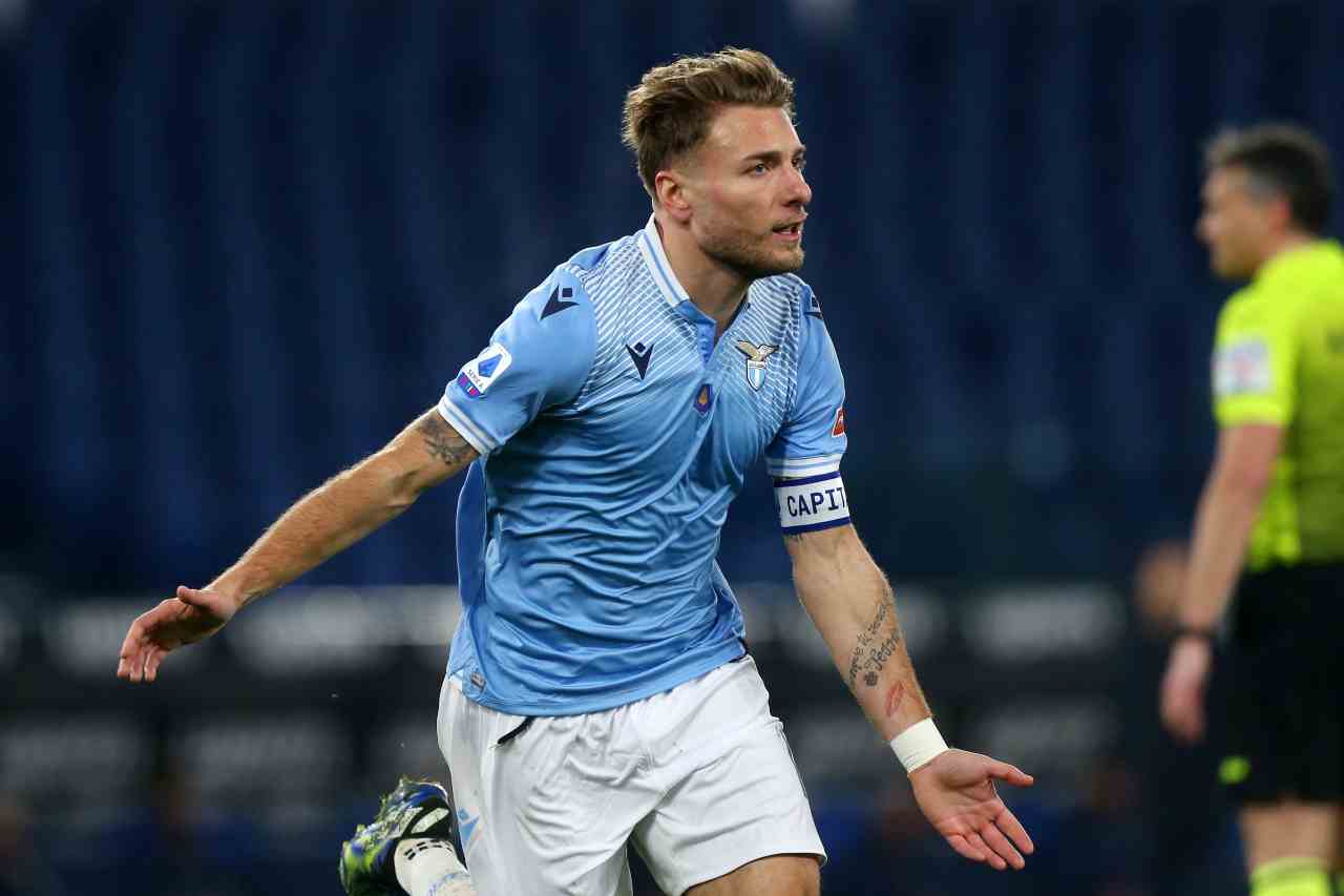 Ciro Immobile, bomber della Lazio (foto Getty)