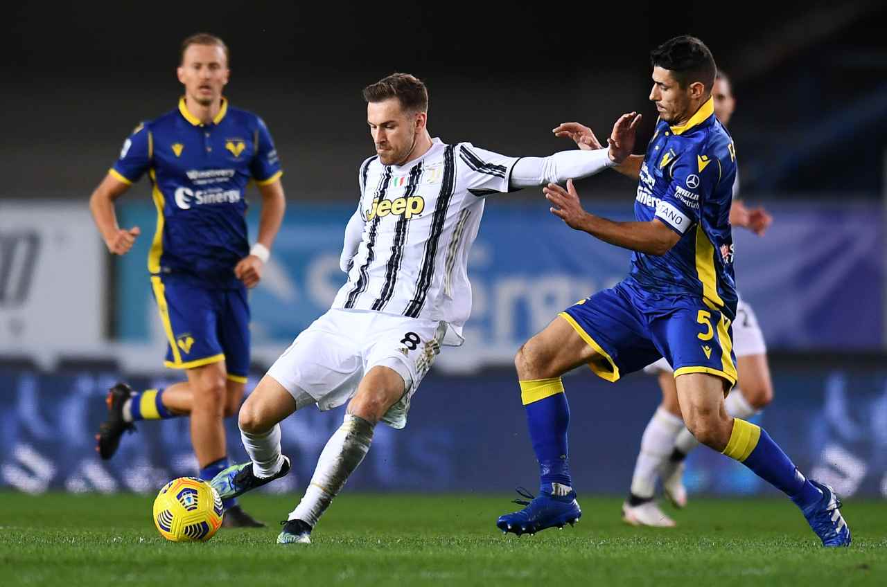 Ramsey, Verona-Juve è un incubo: le critiche dei tifosi sui social