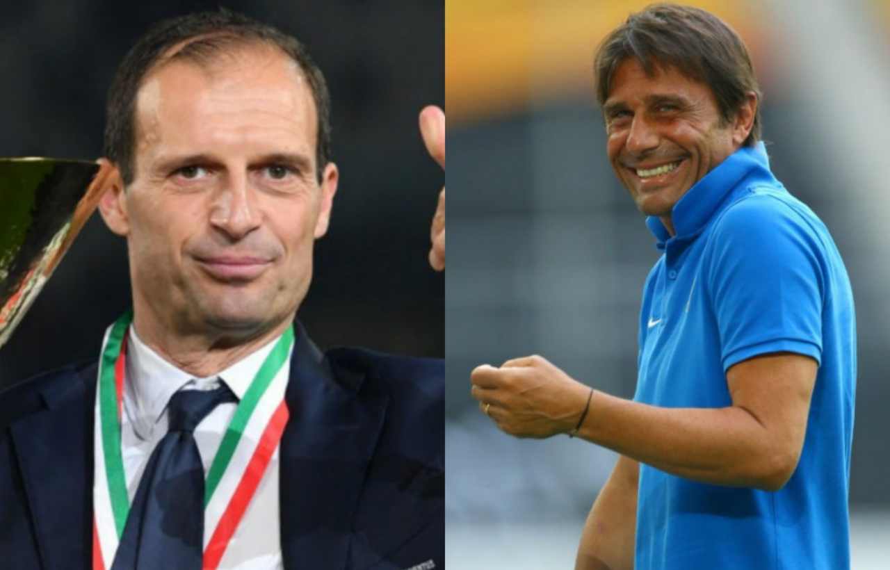 Allegri Conte confronto social