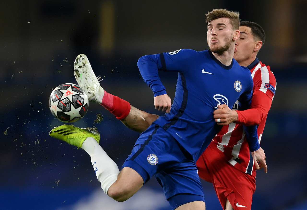 Chelsea-Atletico Madrid, Champions League: un fotogramma del match (foto Getty)