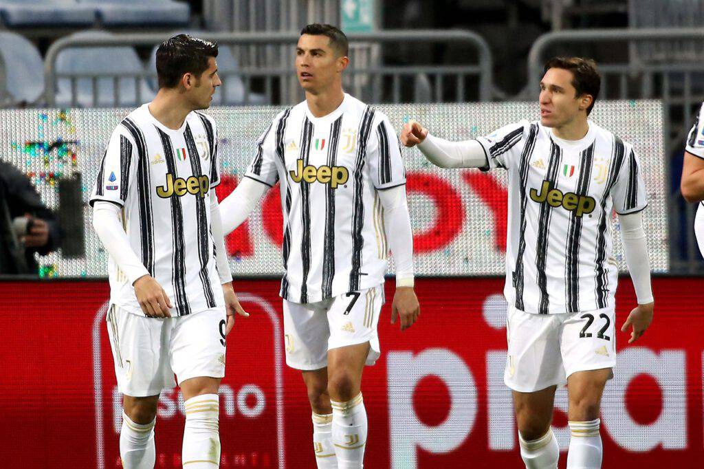 Cagliari-Juventus Cristiano Ronaldo tripletta