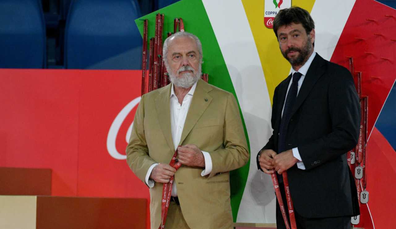 Diritti tv Serie A accordo De Laurentiis Agnelli