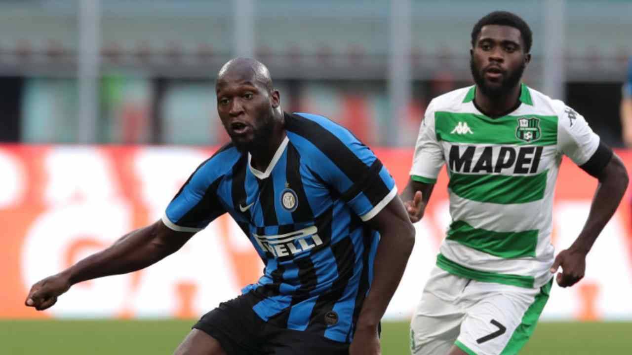 Inter-Sassuolo, Lukaku inseguito da Boga