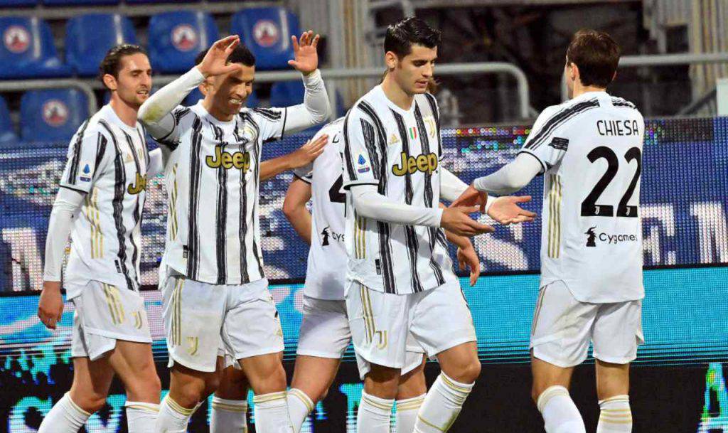 Juventus celebra Ronaldo all'Allianz Stadium (Getty Images)