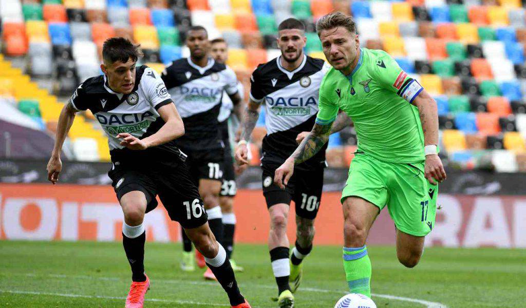 De Paul rabona in Udinese-Lazio (Getty Images)