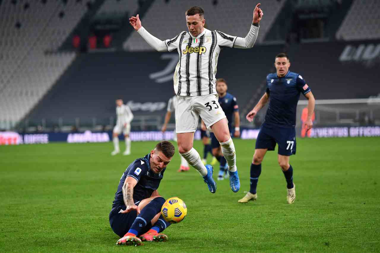 Highlights Juventus Lazio, un fotogramma del match (foto Getty)