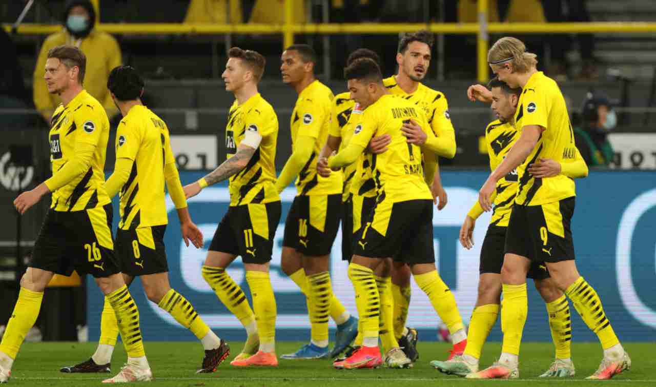 Wolfsburg Borussia Dortmund formazioni