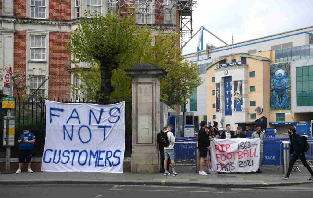 Chelsea Brighton proteste Stamford Bridge (Getty Images)