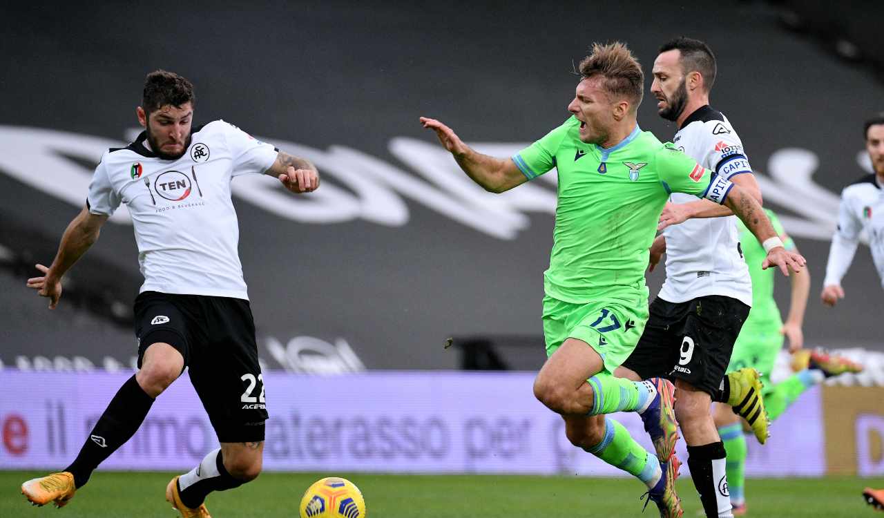 Lazio Spezia formazioni