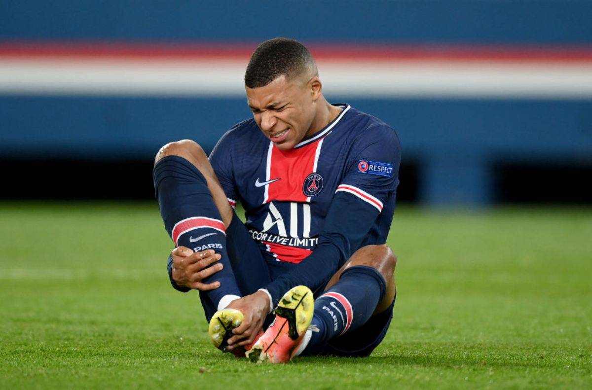 Mbappé Infortunio