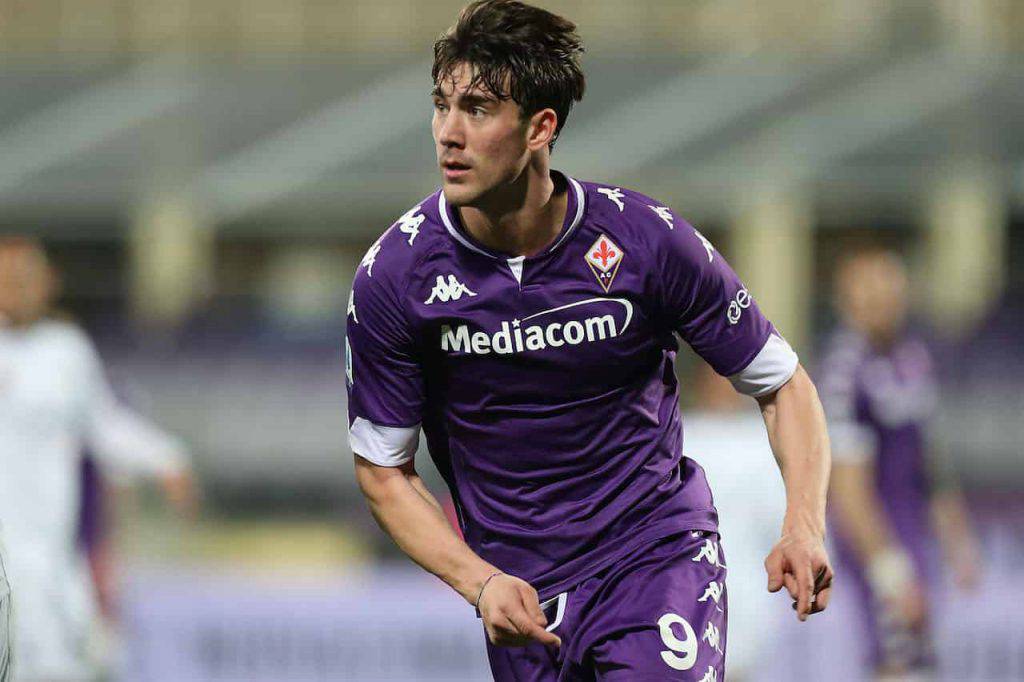Moviola Fiorentina Juventus contatto Bonucci Vlahovic (Getty Images)