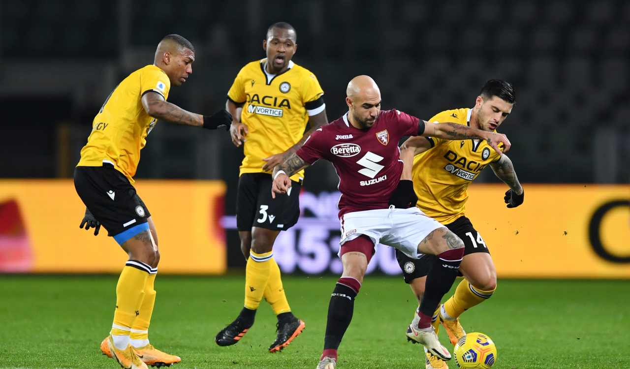 Udinese Torino formazioni