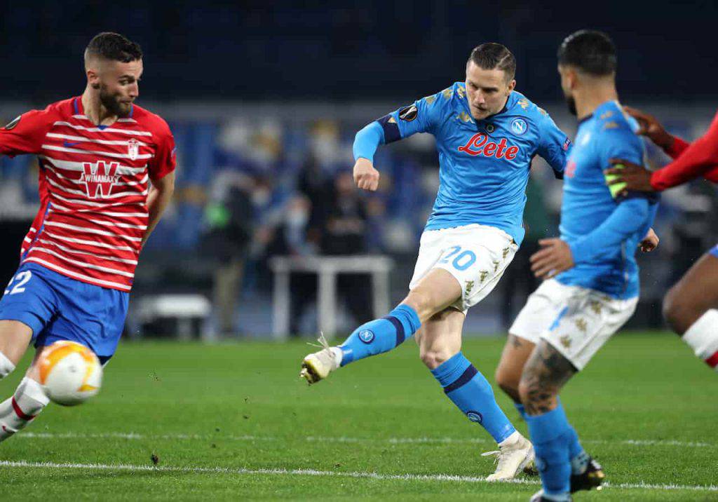 Zielinski, tamponi Napoli (Getty Images)