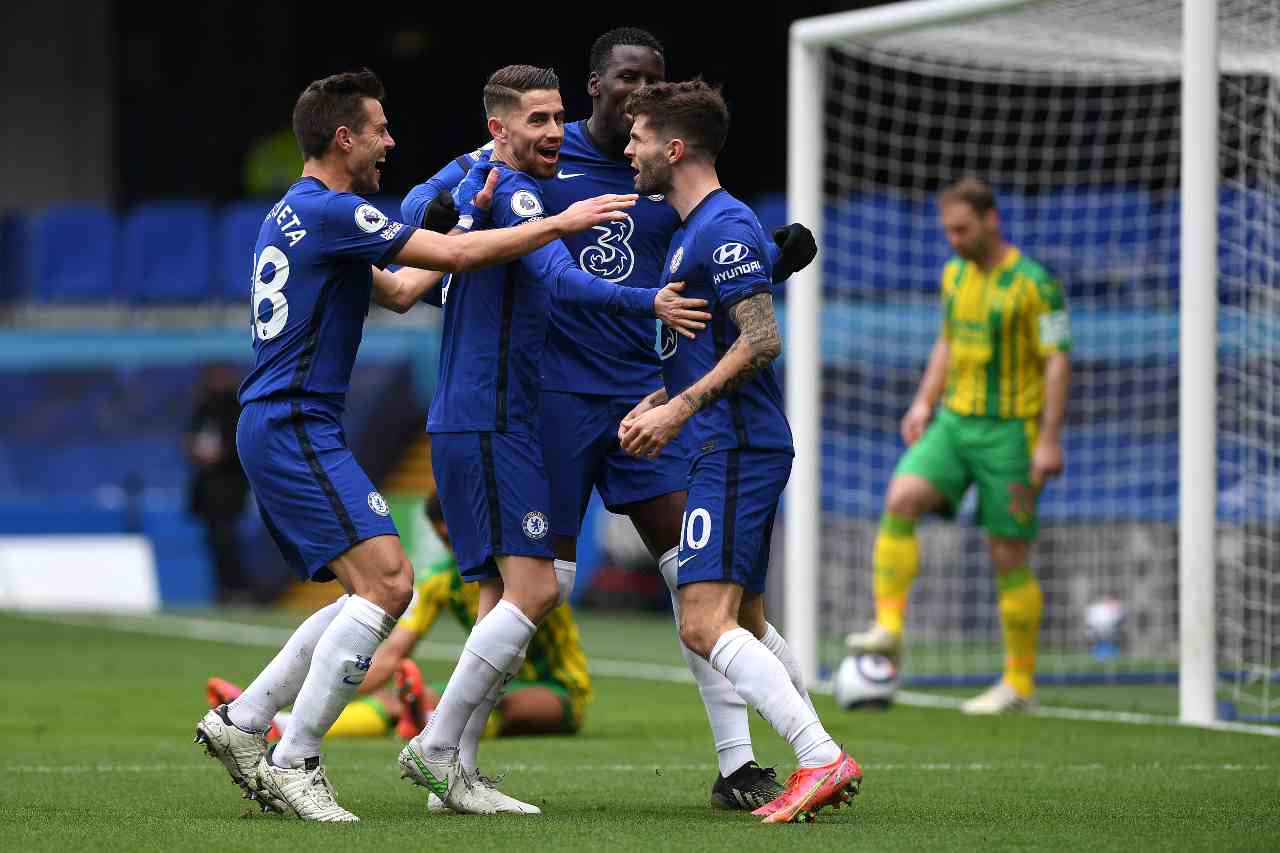 Crystal Palace Chelsea Formazioni