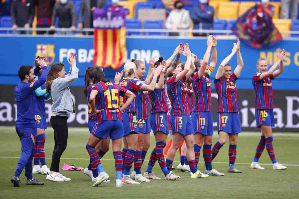 Barcellona Champions League trionfo delle donne (Getty Images)