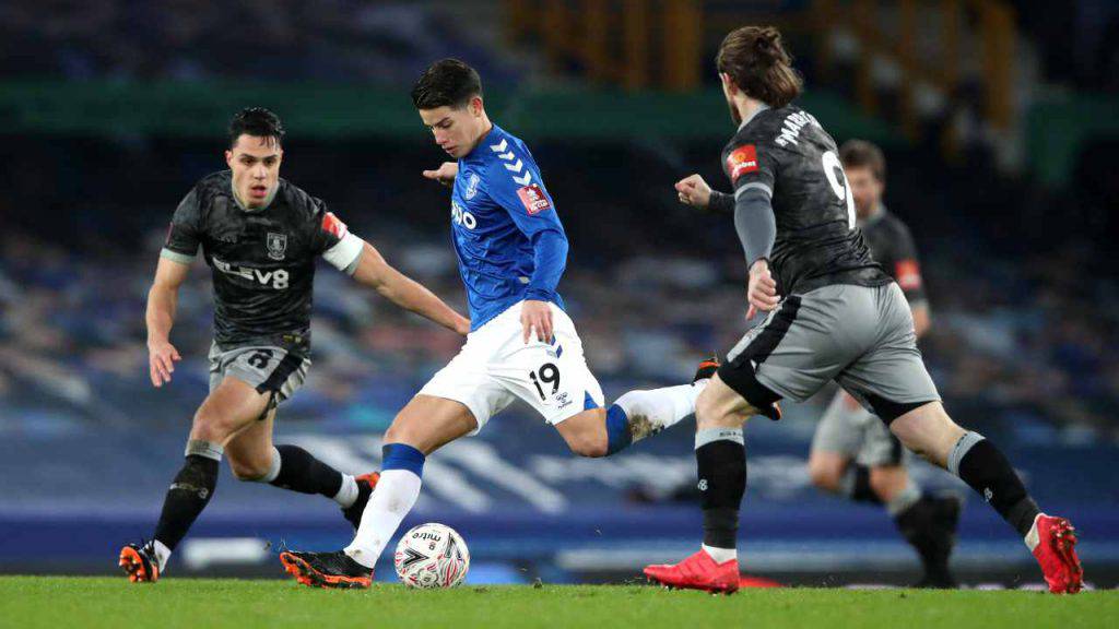 everton sheffield formazioni 