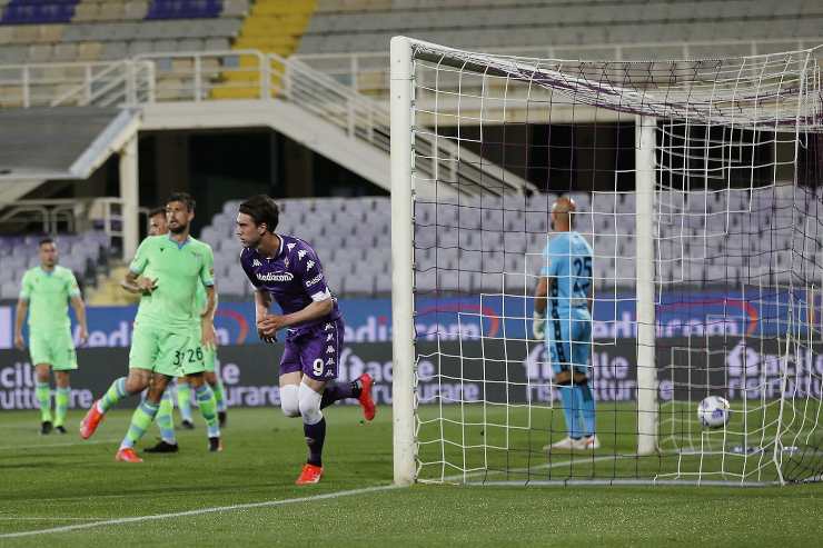 Fiorentina Lazio gol Vlahovic