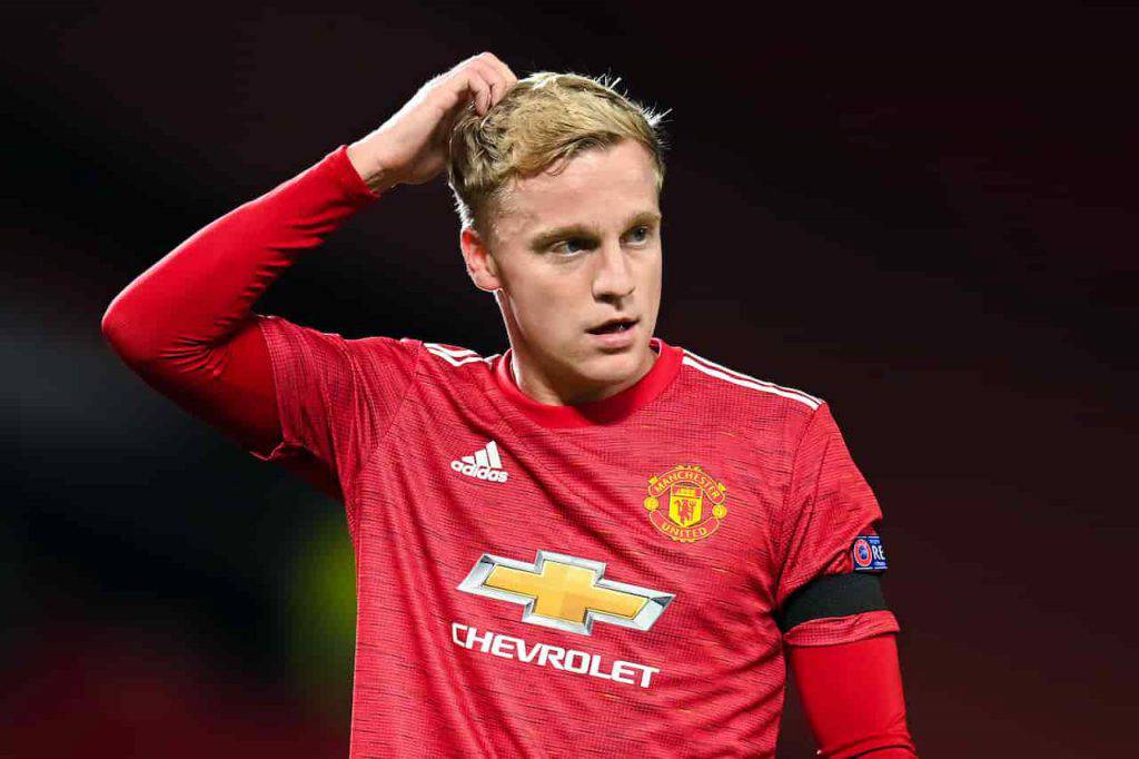 Manchester United Van de Beek frecciata della collega (Getty Images)