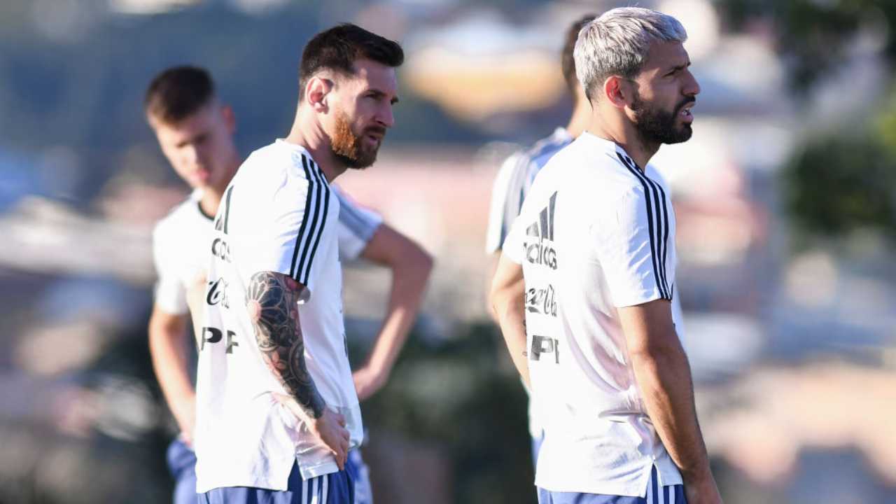 Messi Aguero Argentina