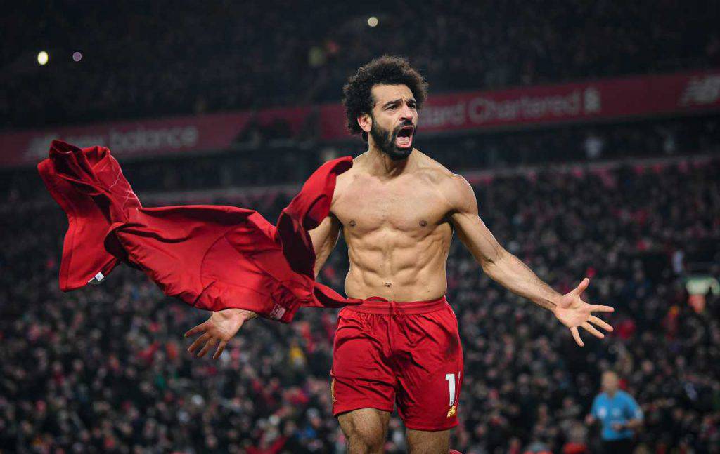 Mohamed Salah esulta