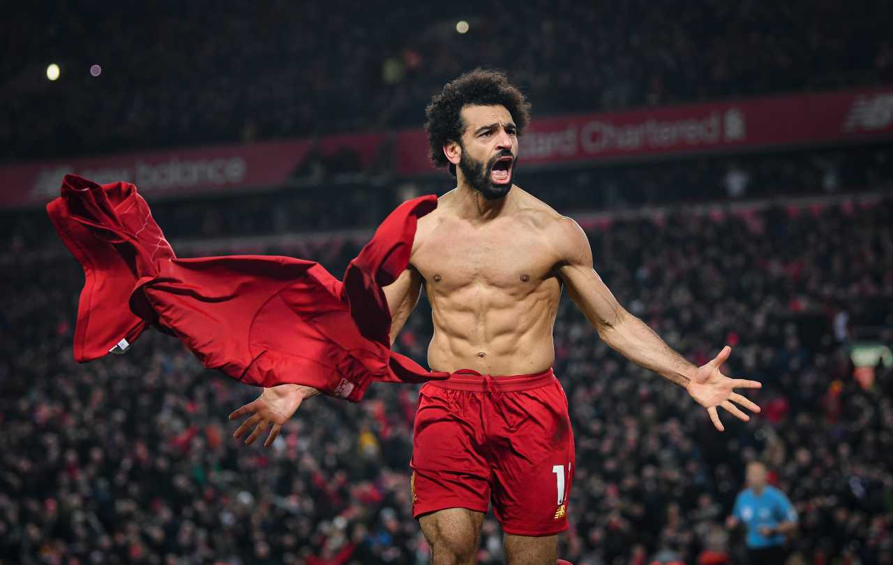 Mohamed Salah esulta