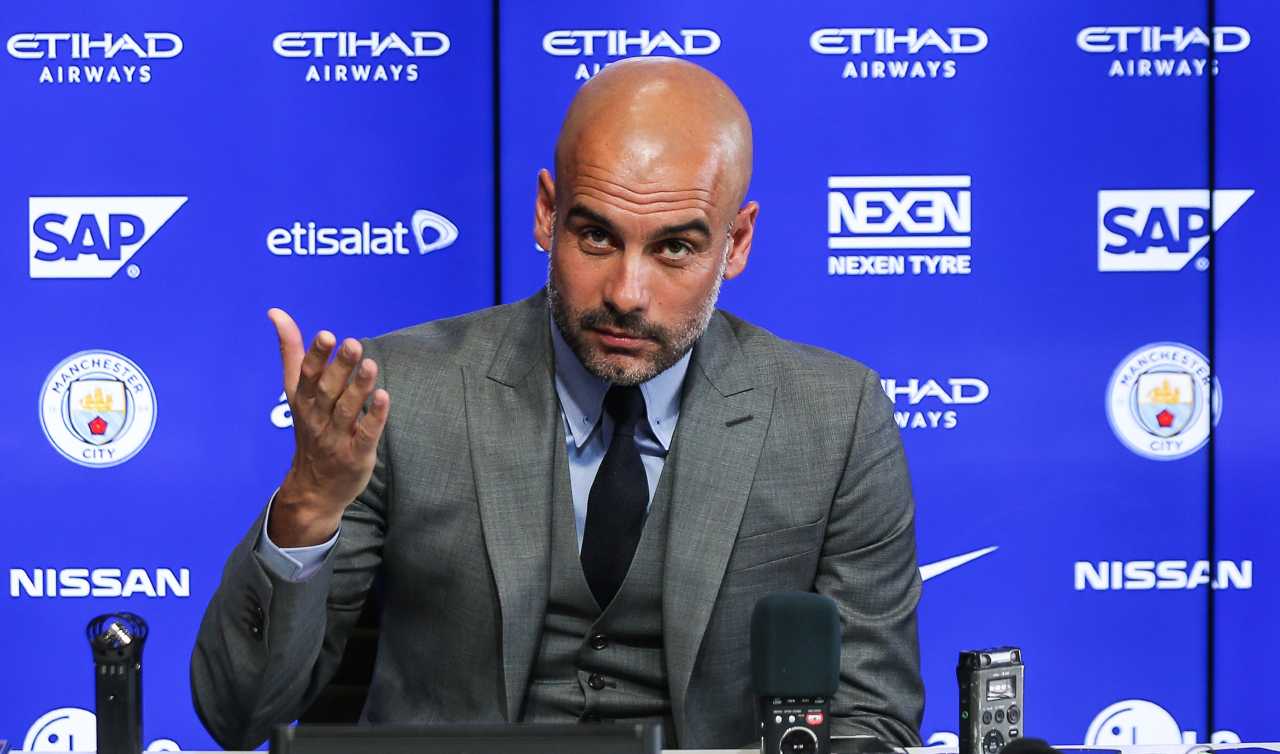 Guardiola in conferenza