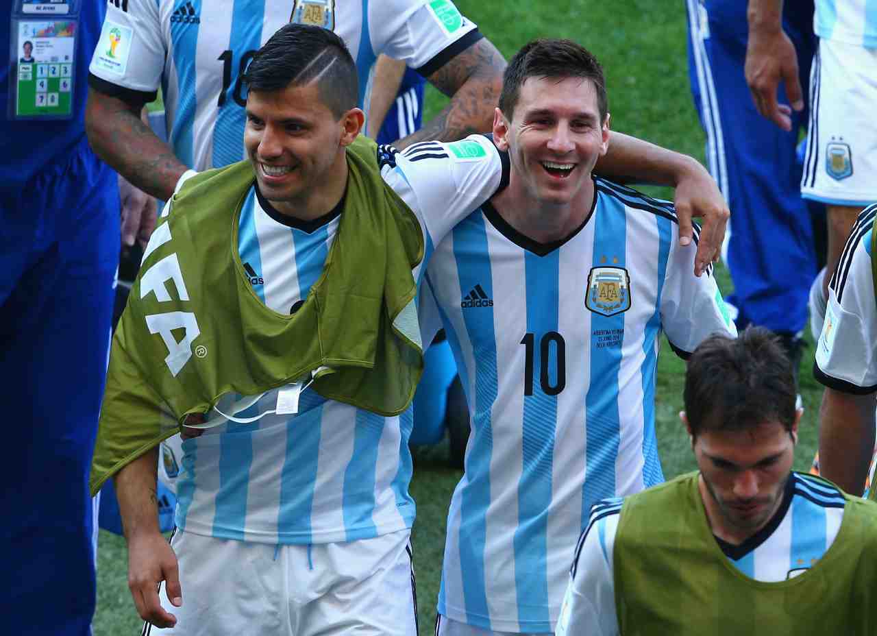 Sergio Aguero e Leo Messi