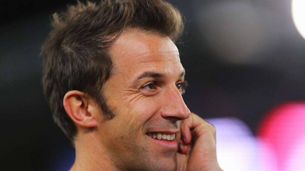 Del Piero il saluto a Valentino Rossi (Getty Images)