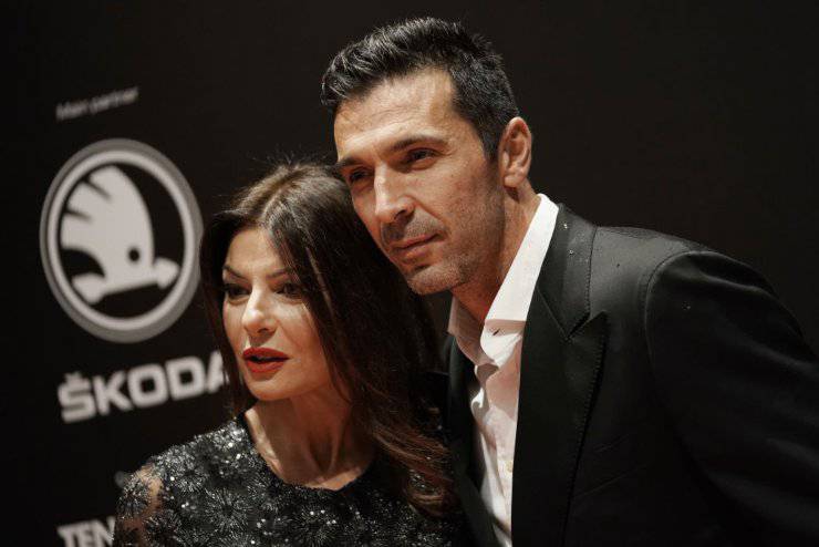 Buffon e Ilaria D'Amico 