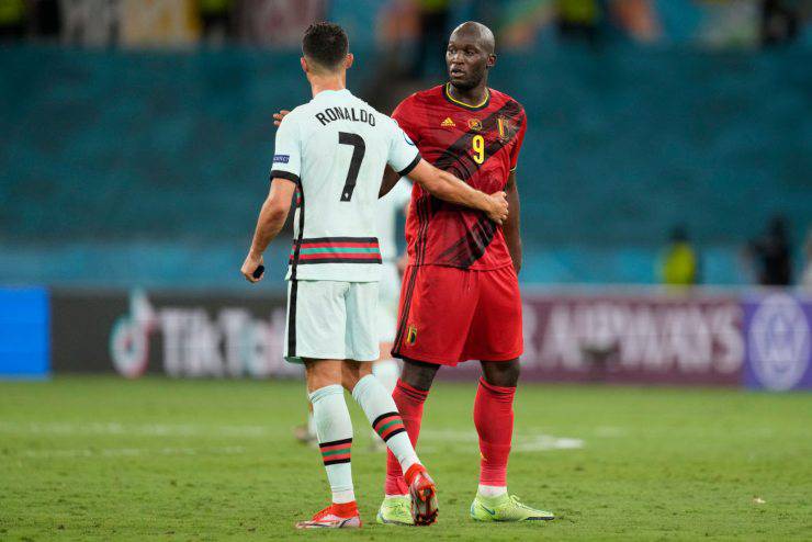 Belgio Portogallo Lukaku Cristiano Ronaldo