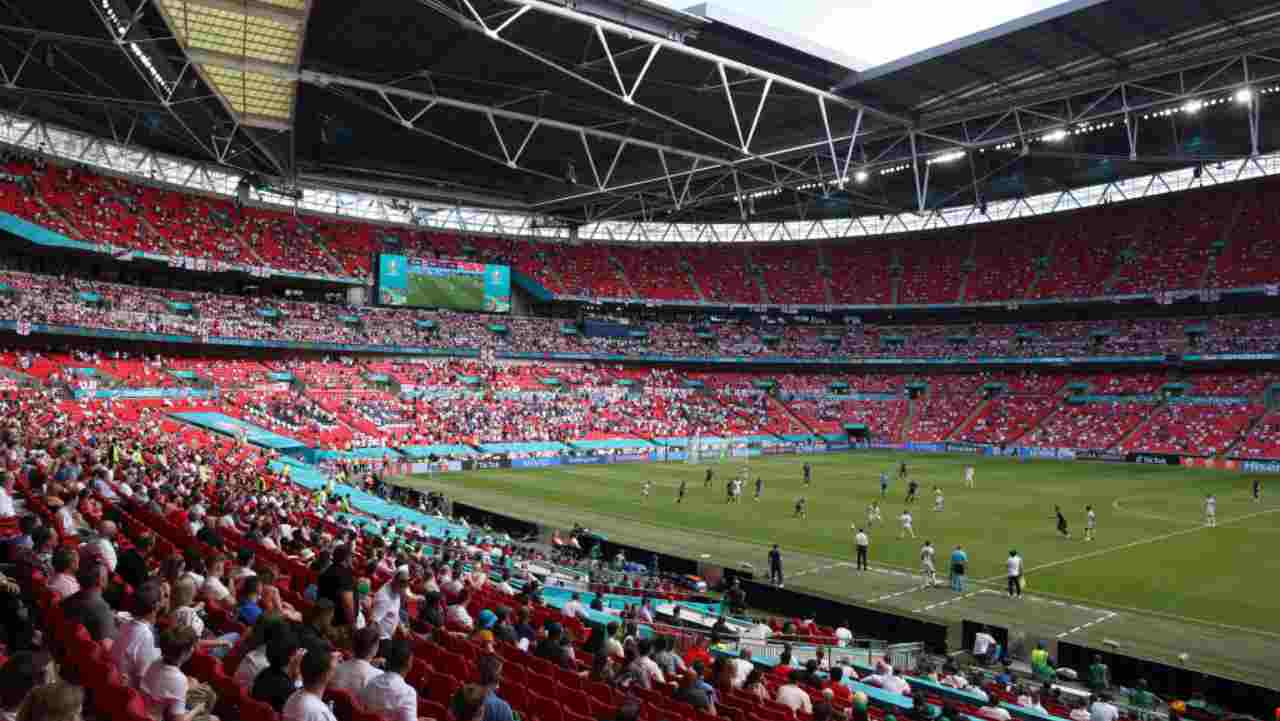 EURO 2020 Tifoso Inghilterra Wembley