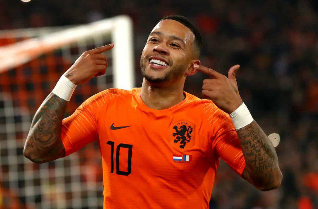 Memphis Depay altra vita centravanti (Getty Images)