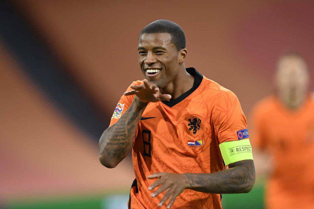 Wijnaldum moglie Virginia Braaf (Getty Images)