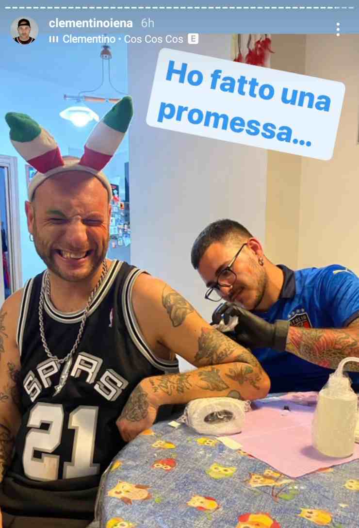 Clementino tatuaggio Insigne 