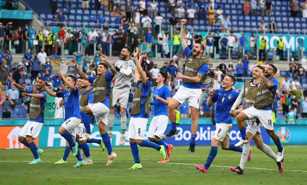 Italia festa Roma foto pullman (Getty Images)