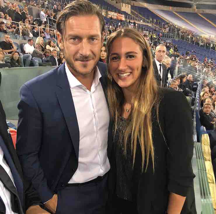 La campionessa con Totti (Instagram)