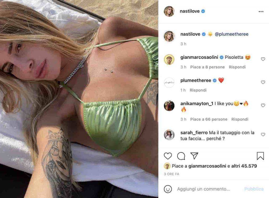 La modella baciata dal sole (Instagram)