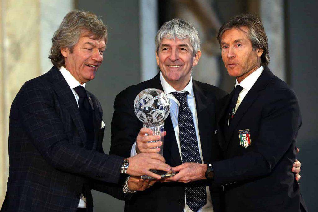 Paolo Rossi Beautiful, il campione incontra uno dei protagonisti (Getty Images)