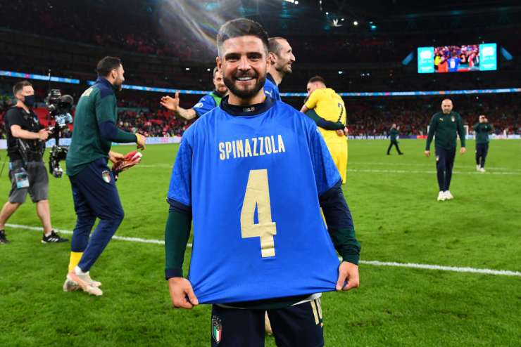 Insigne, l'omaggio a Spinazzola dopo Italia-Spagna