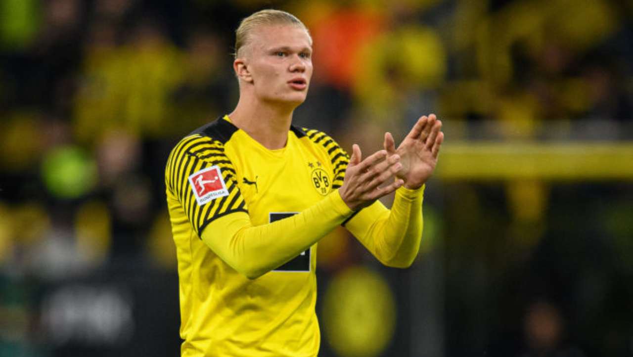 Haaland PSG Borussia Dortmund